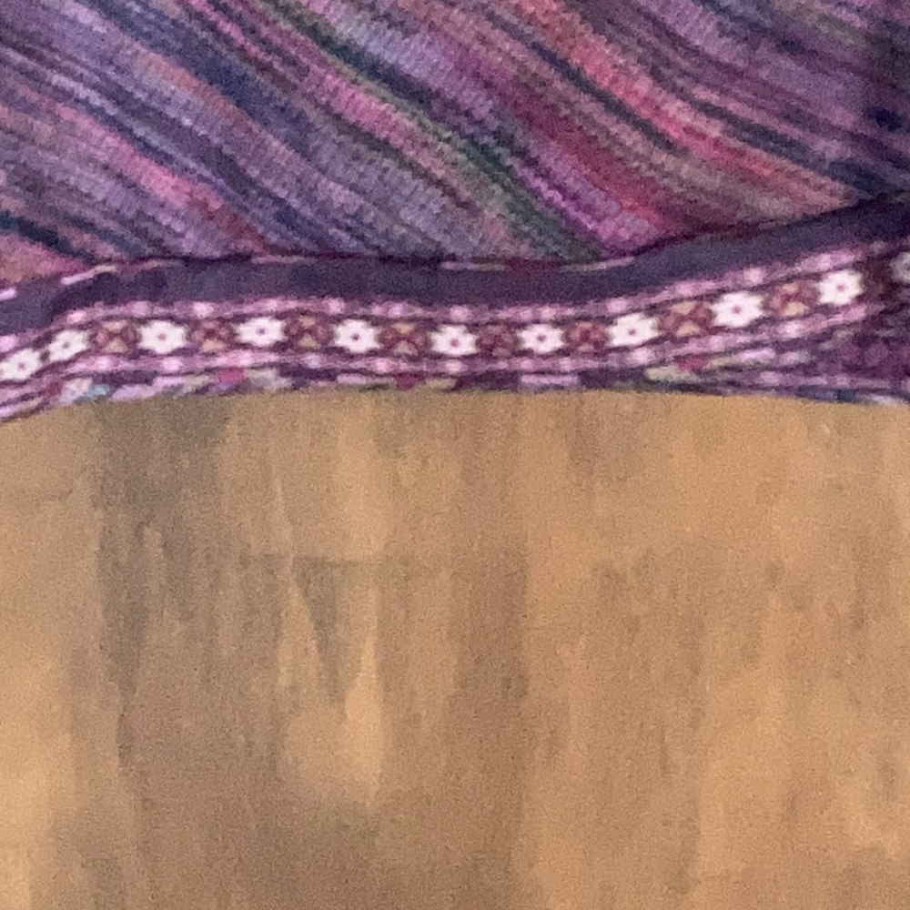 Relist3/25 NWT One World soft boho print detail tie detail top 3X - Picture 17 of 17